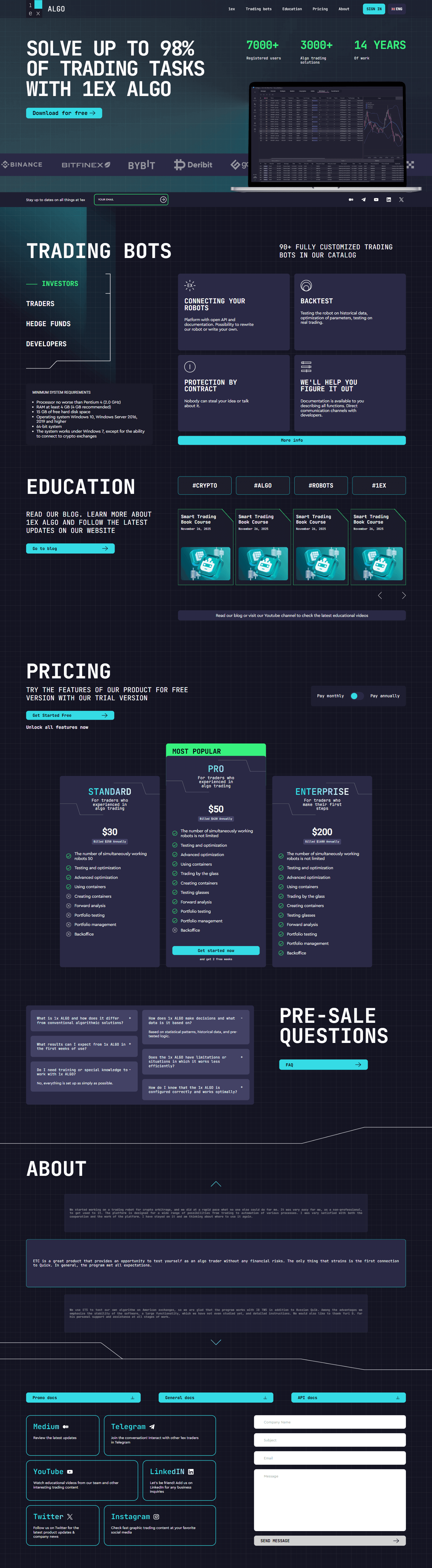 Демонстрация сайта компьютере