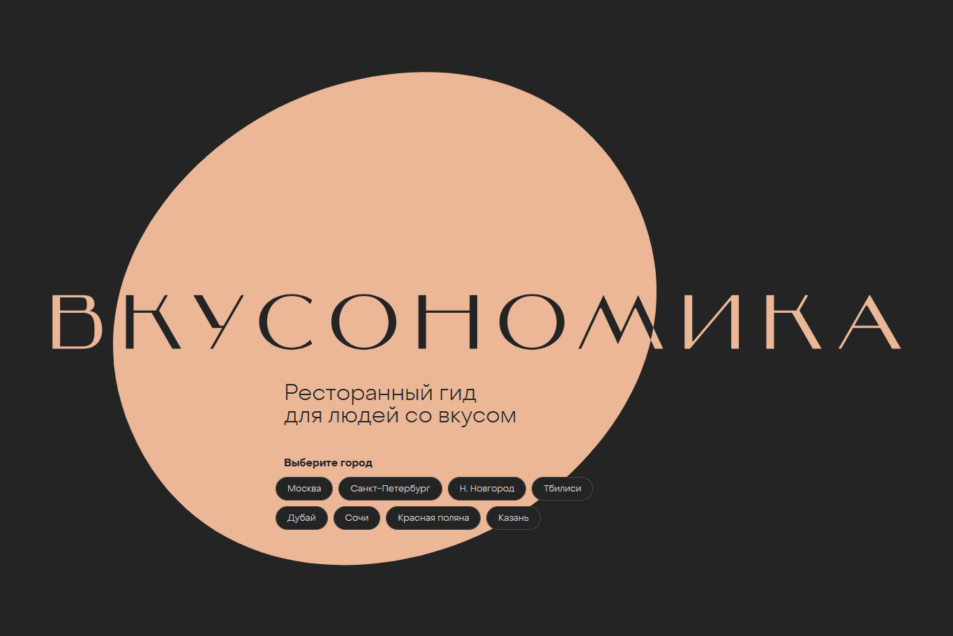 Проект — ресторанный гид